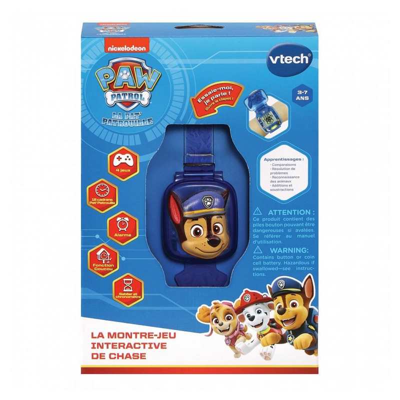La montre-jeu interactive Pat patrouille Chase