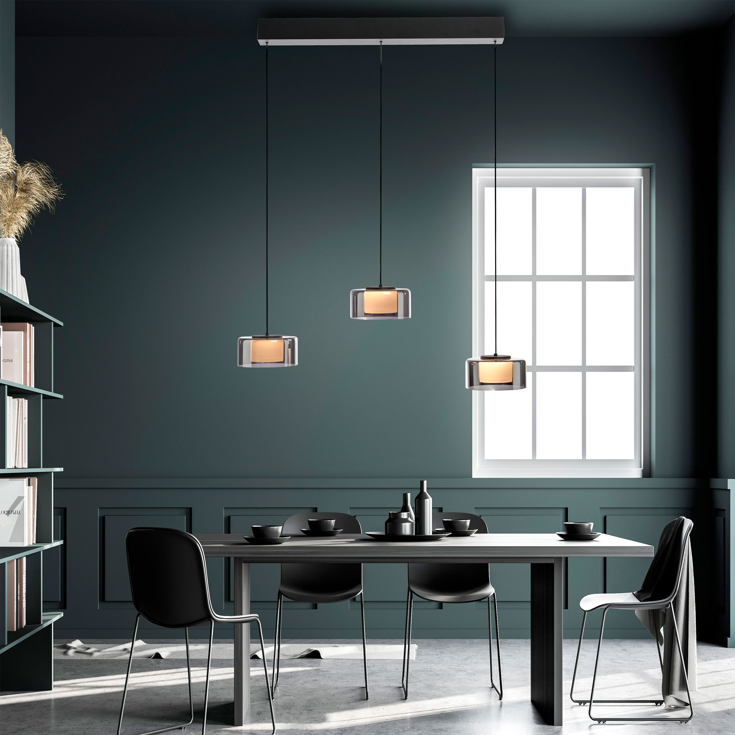 Paul NeuhausLED-Pendelleuchte 3flg