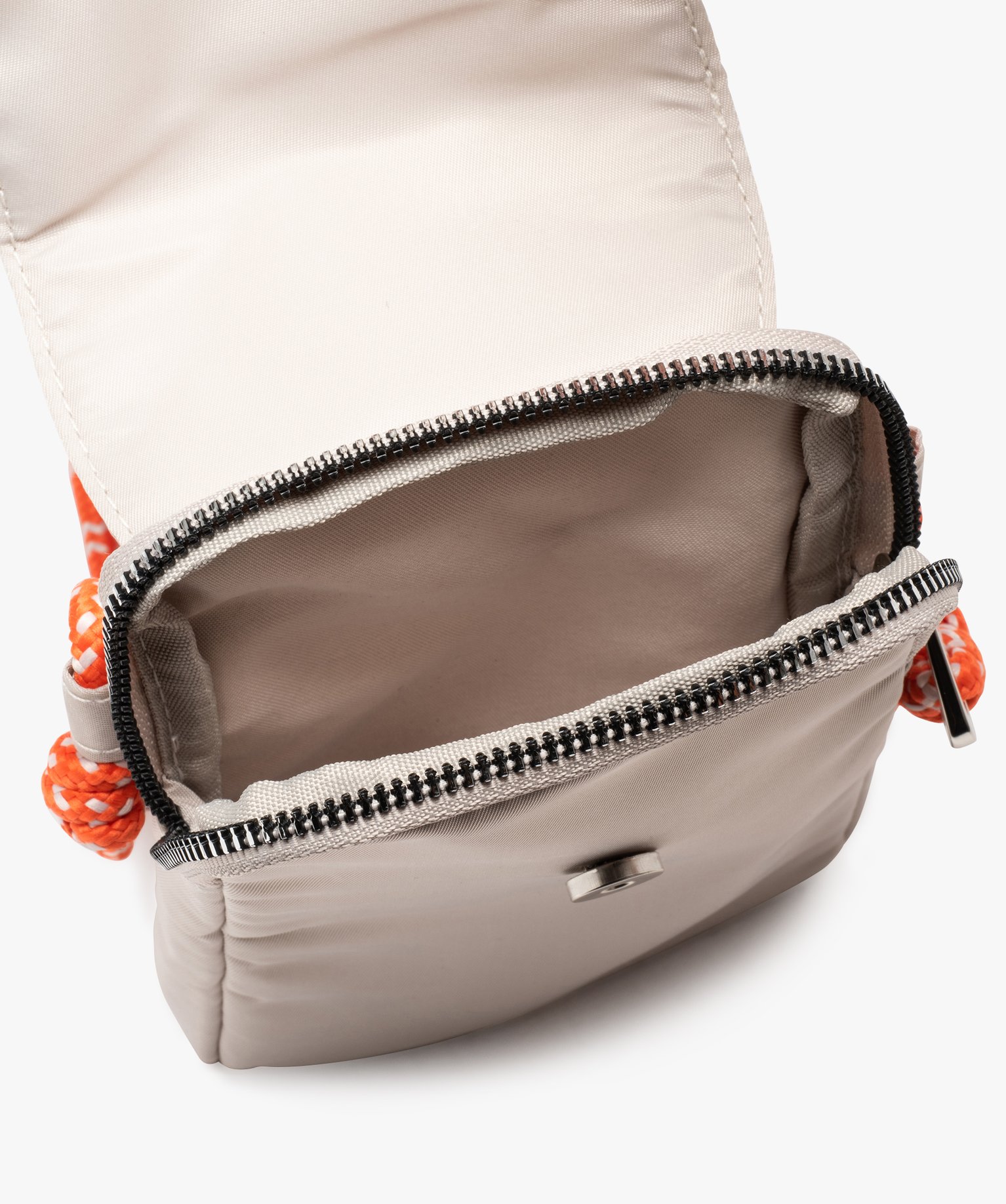 Pochette en toile avec anse cordon fille beige | GEMO