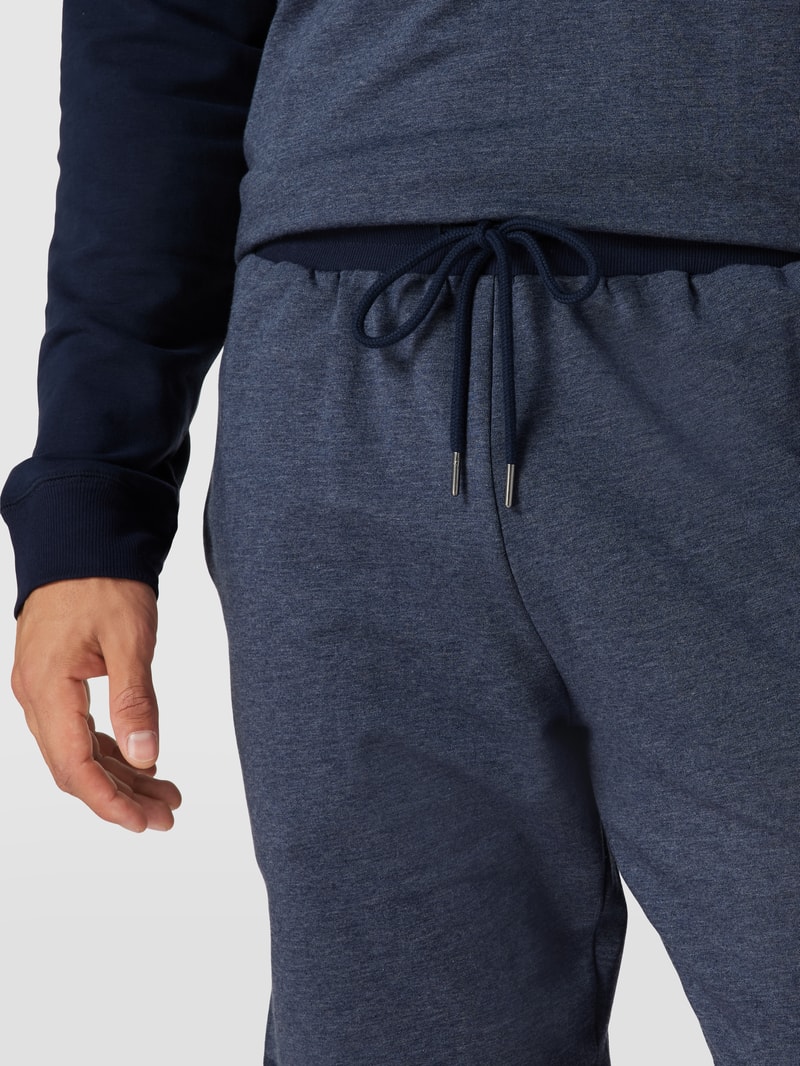 Shorts mit Tunnelzug Modell 'Tencel' in jeans