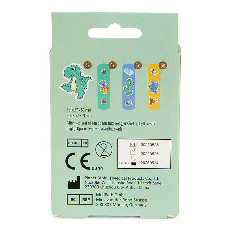 Soft Plaster 22 stk Dinosaur