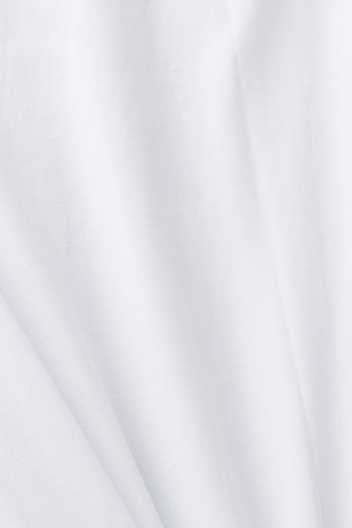 Schmal geschnittenes Baumwoll-T-Shirt mit Print