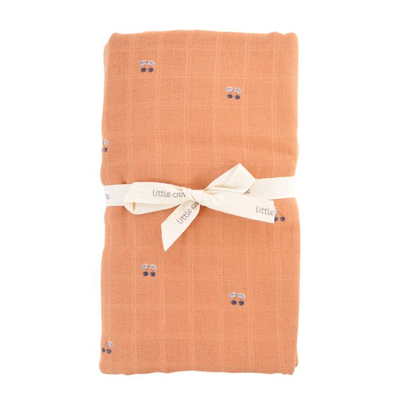 Maxi-lange en coton bio* Griotte orange