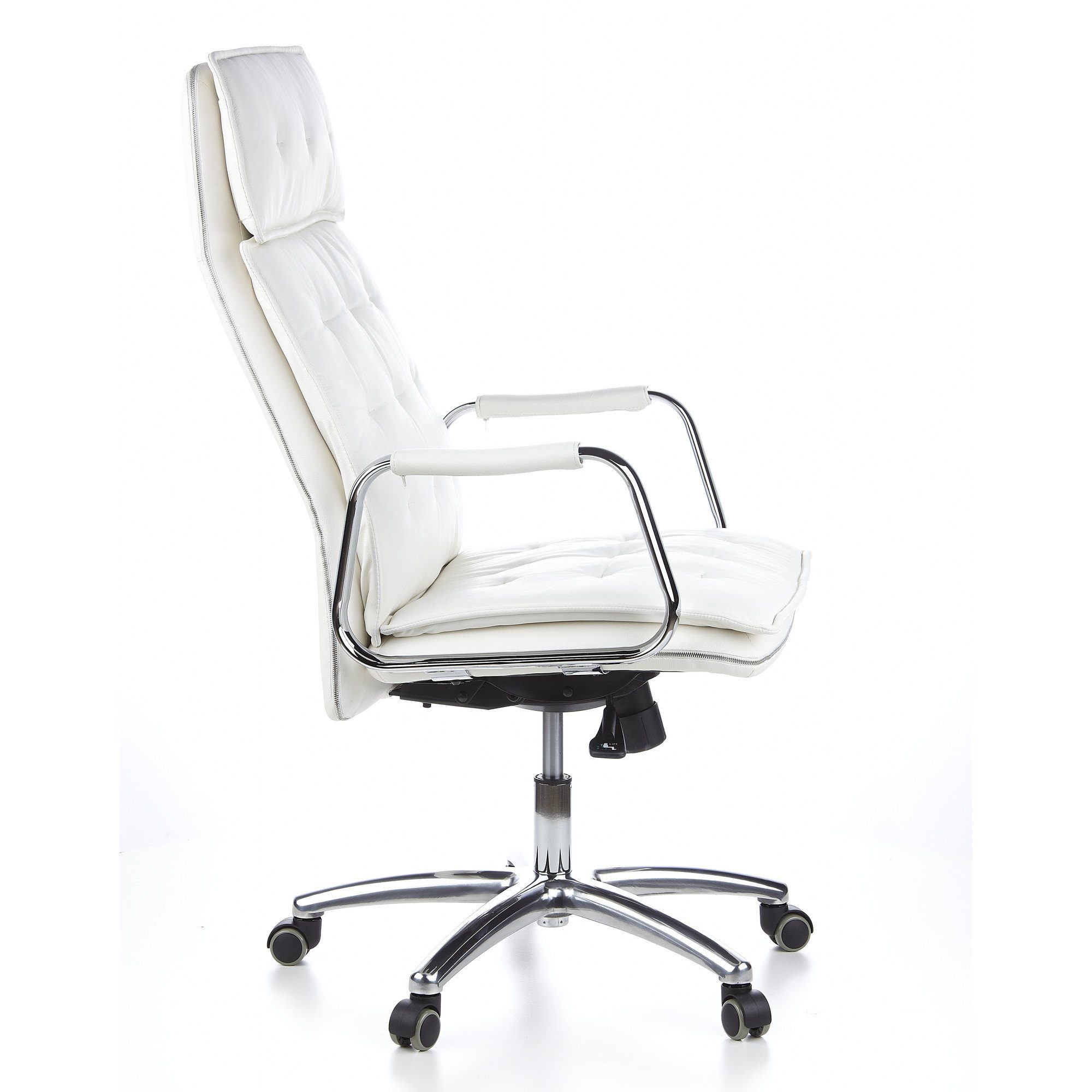 hjh OFFICE Chefsessel Profi Chefsessel VILLA 20 Leder mit Armlehnen, Drehstuhl Bürostuhl ergonomisch