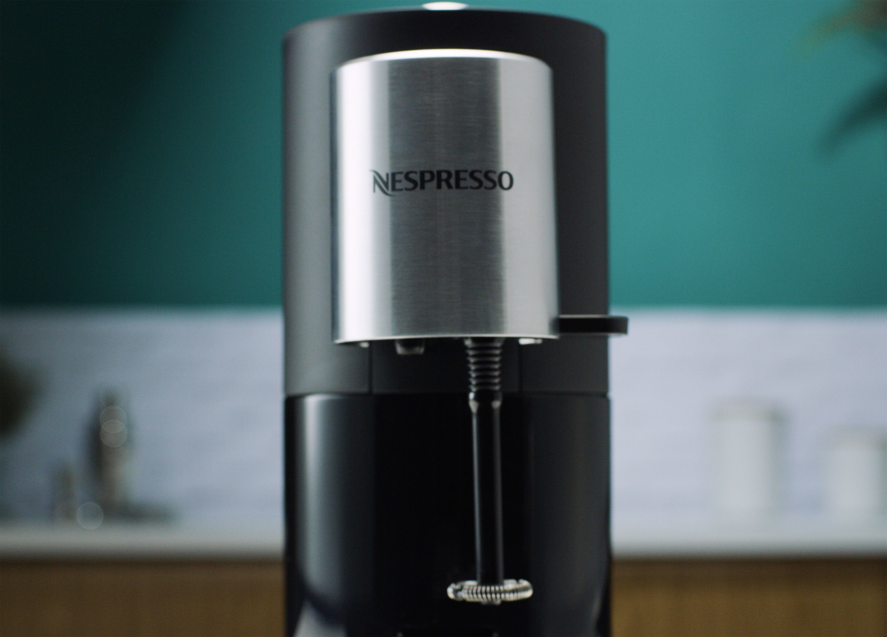 Nespresso Kapselmaschine XN8908 Atelier von Krups, Wassertank: 1 L, 19 Bar Druck, inkl. Nespresso Glastasse + Kapseln