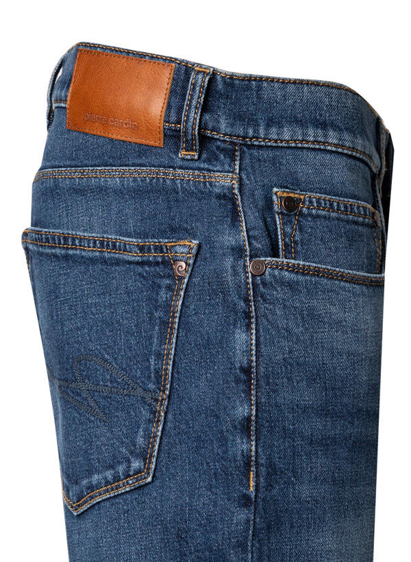 Pierre Cardin, Jeans, Tapered Fit, Baumwoll-Stretch, mittelblau