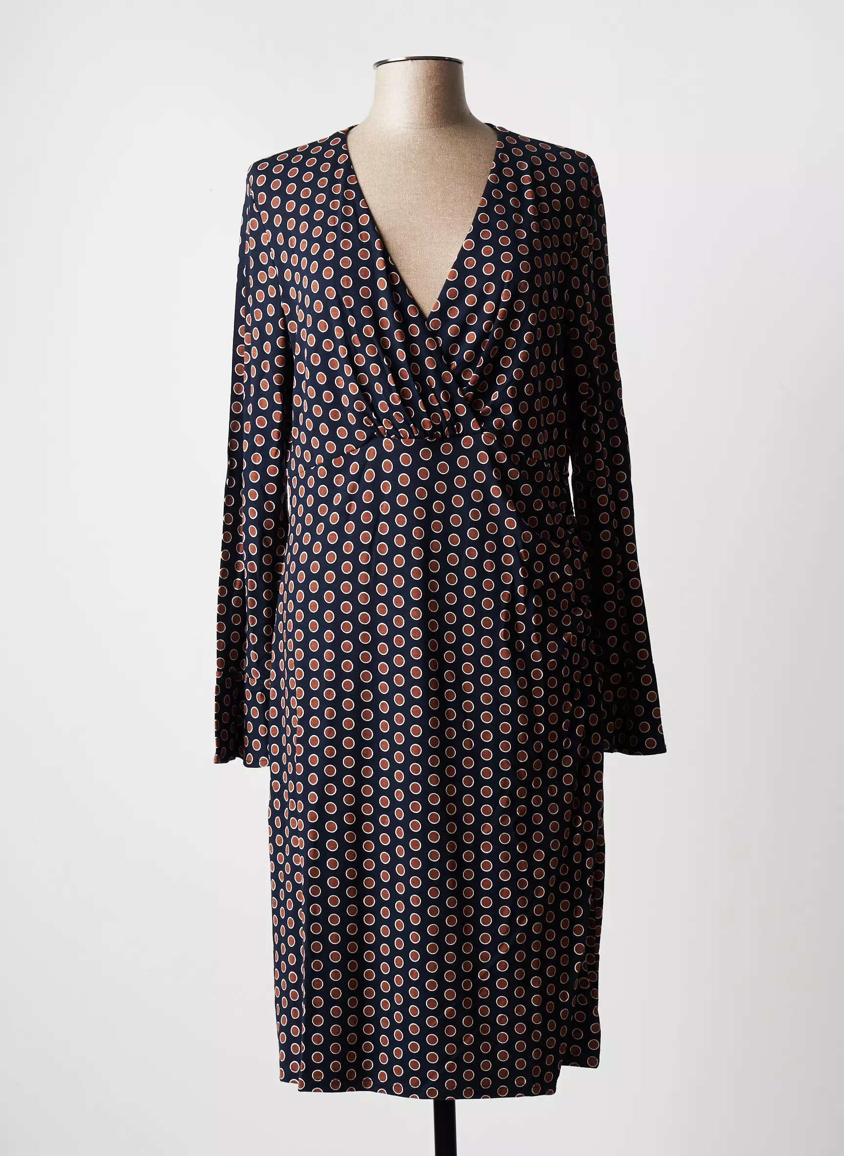 Olsen Robes Mi Longues Femme couleur bleu