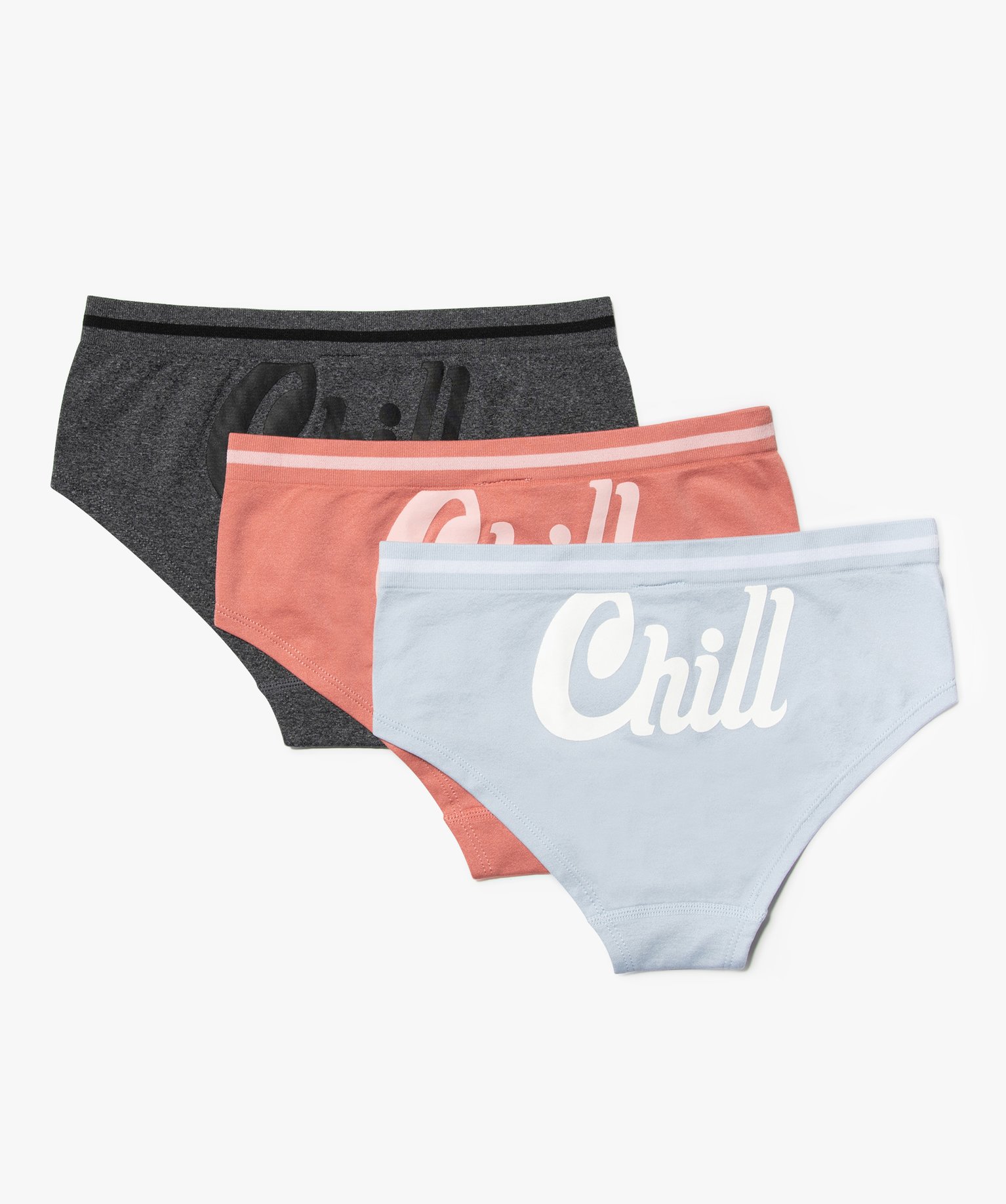 Shorties fille en coton stretch avec inscription au dos (lot... multicolore | GEMO