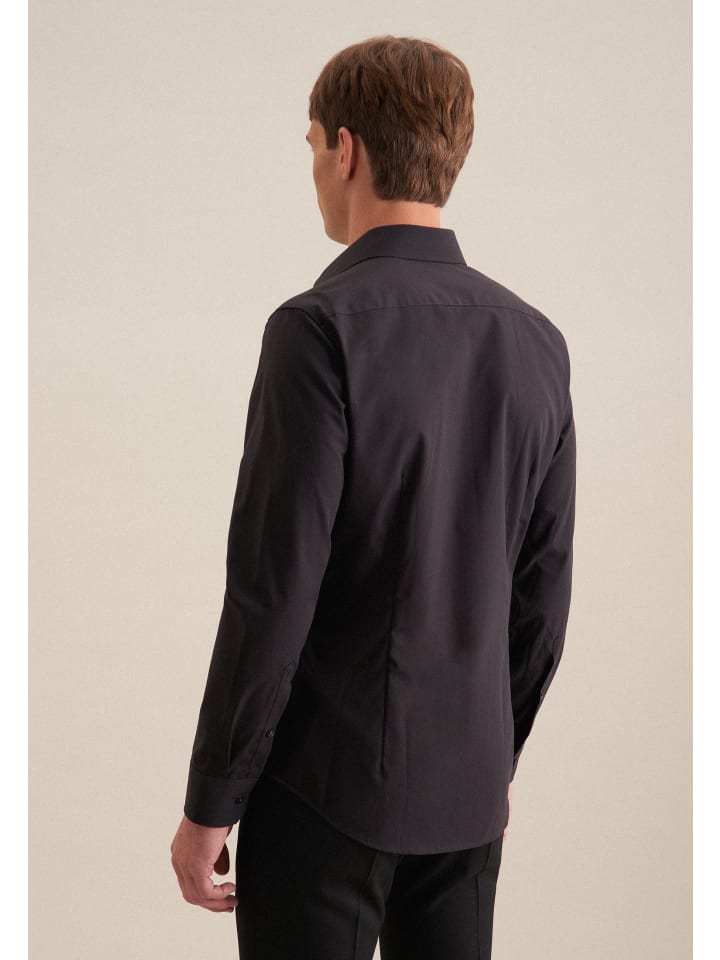 Seidensticker Business Hemd Slim in Schwarz günstig kaufen