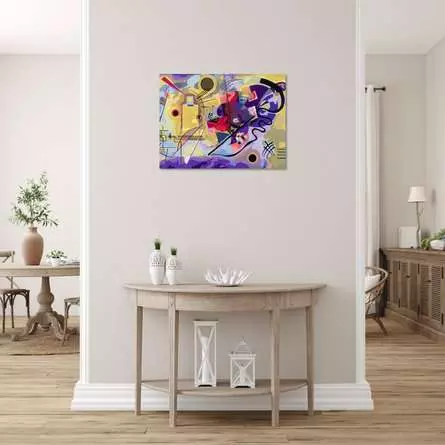 CreArt Leinwand ART Collection: Gelb, Rot, Blau (Kandinsky) - Malen nach Zahlen für Erwachsene