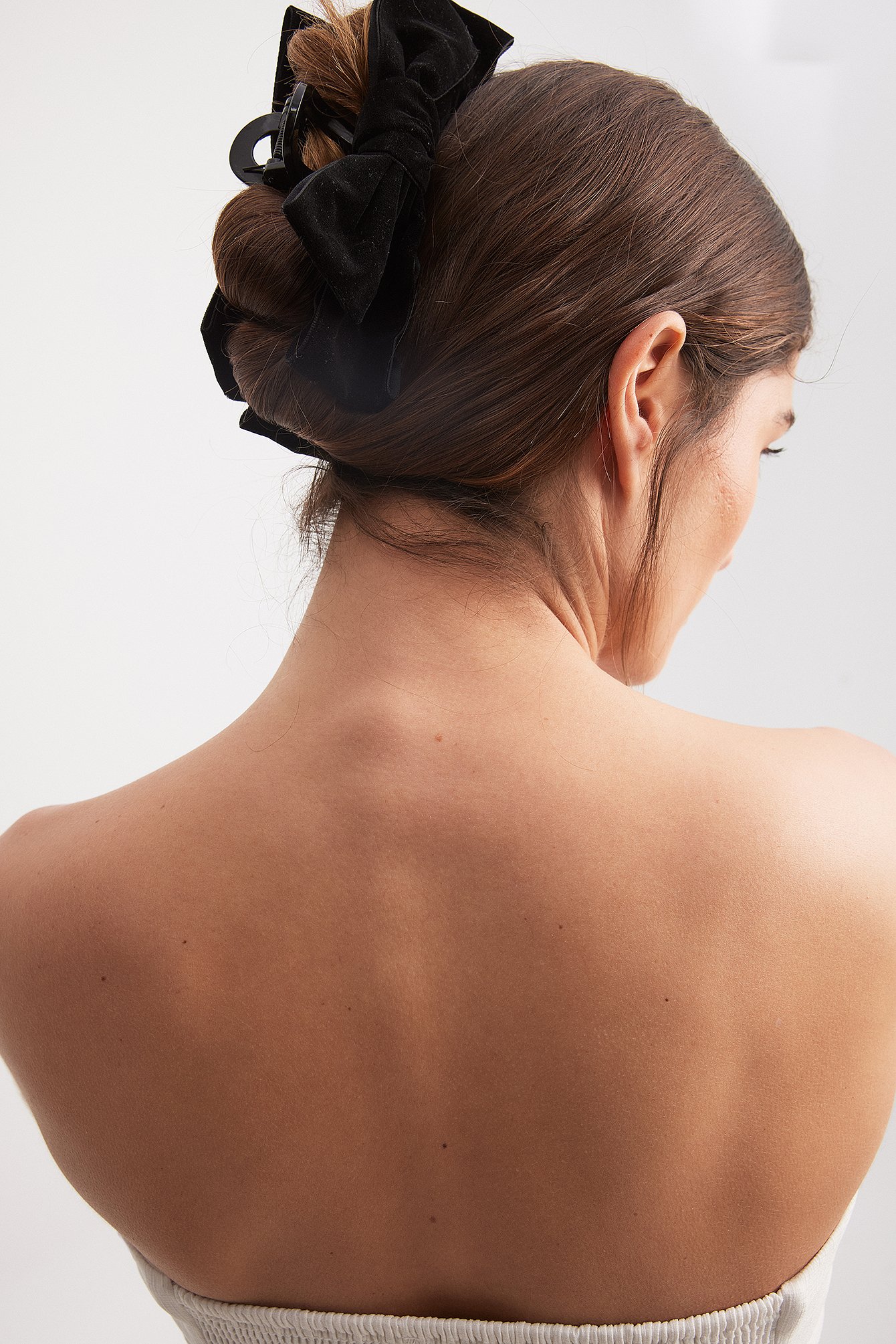 Haarspange mit Samtschleife