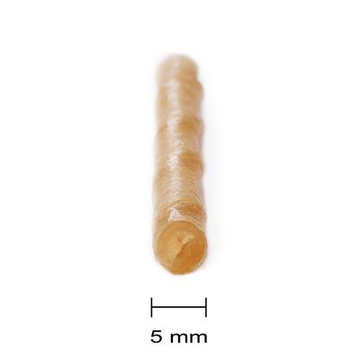 Barkoo Kaurollen gedreht (Rinderhaut) ca. 12,5 cm, Ø 5 mm