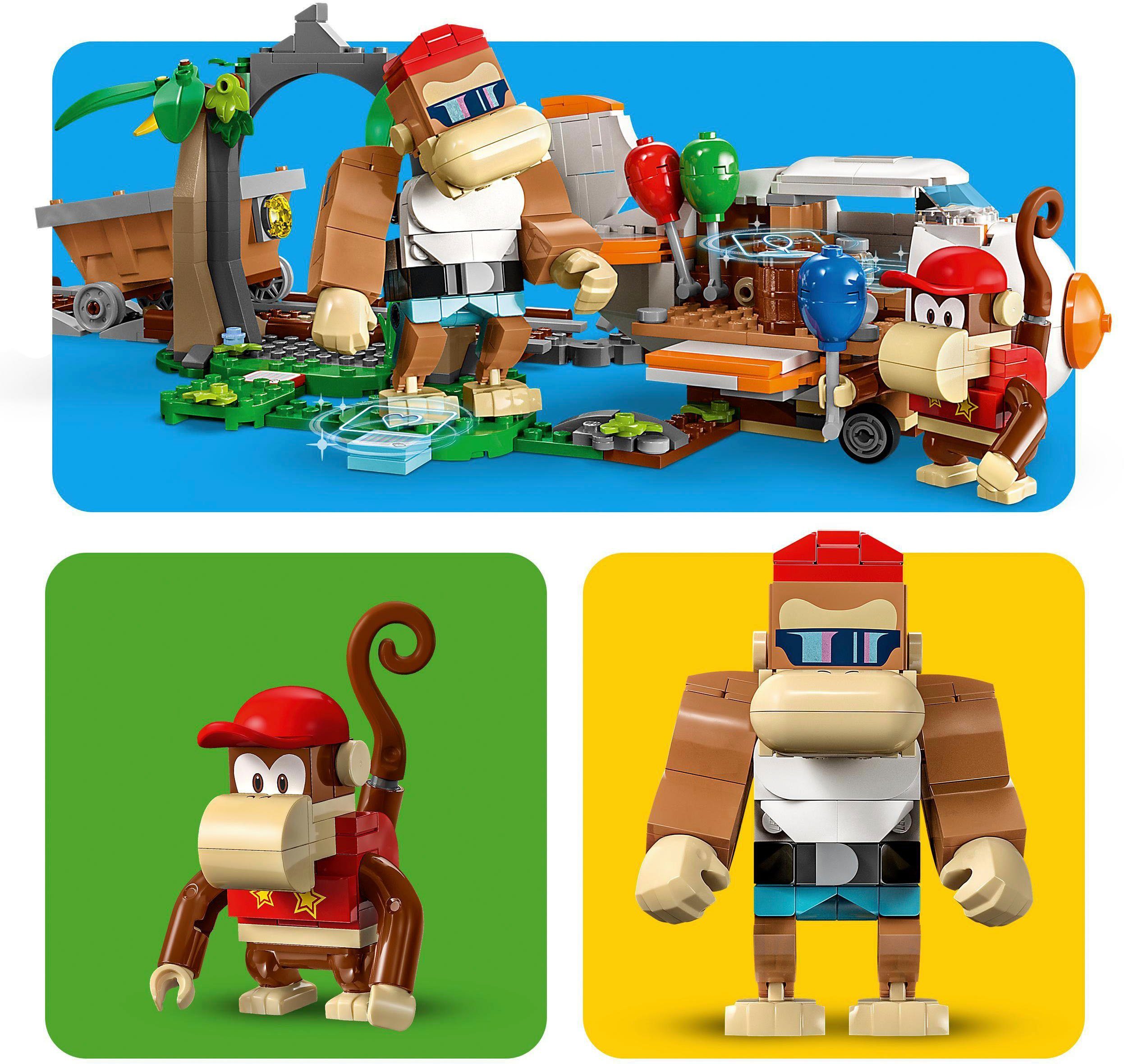 LEGO® Konstruktionsspielsteine Diddy Kongs Lorenritt – Erweiterungsset (71425), LEGO® Super Mario, (1157 St), Made in Europe