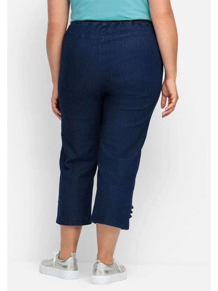 sheego 7/8-Jeans in dark blue Denim günstig kaufen