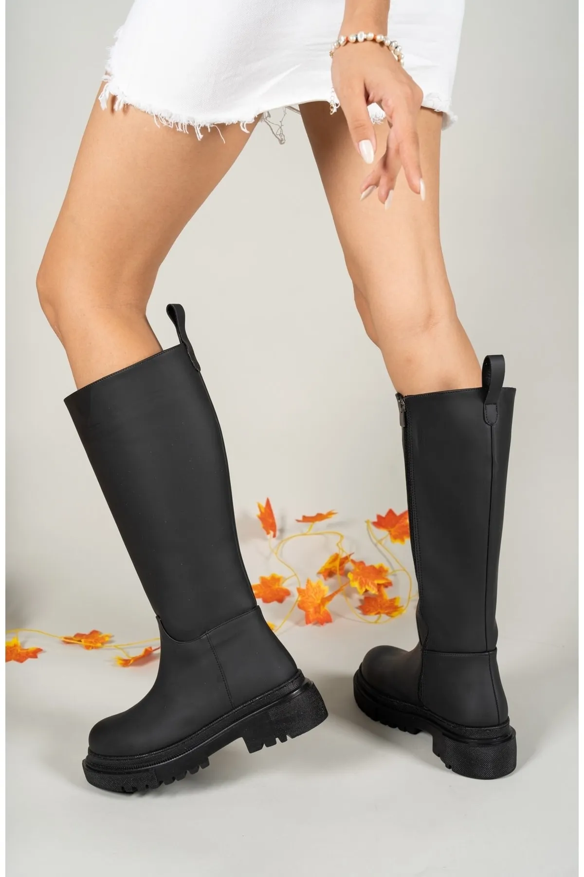 Riccon  Schwarze Damenstiefel 0012360