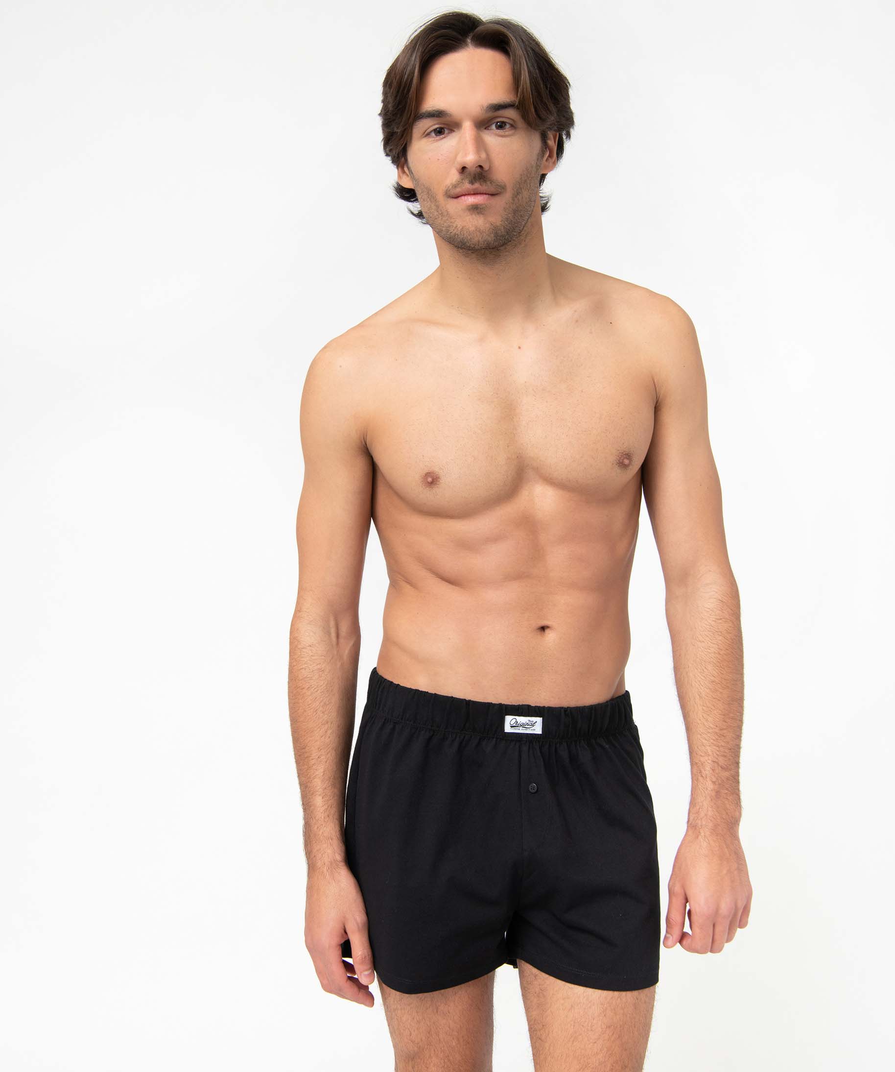 Caleon homme en coton biologique (lot de 2) noir | GEMO