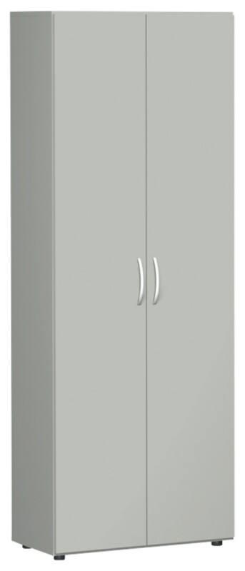 Geramoebel Flügeltürenschrank Speed Office Lichtgrau 800 x 420 x 2.160 mm