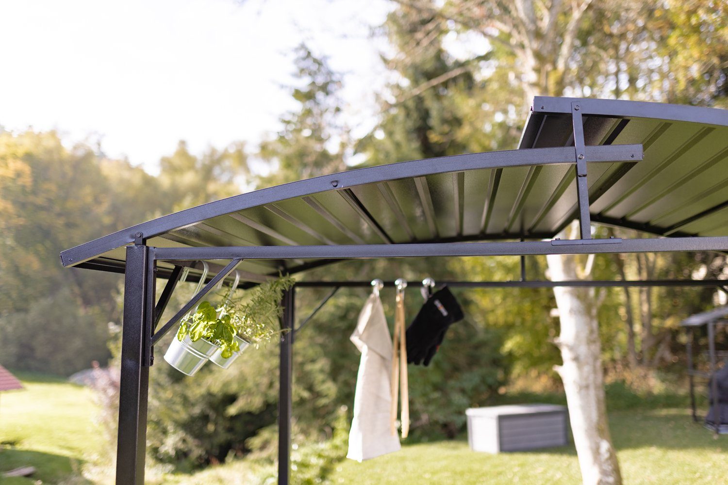 Grillfürst Grillpavillon Grillfürst Premium Grillpavillon aus Stahl mit wetterfestem Metalldach