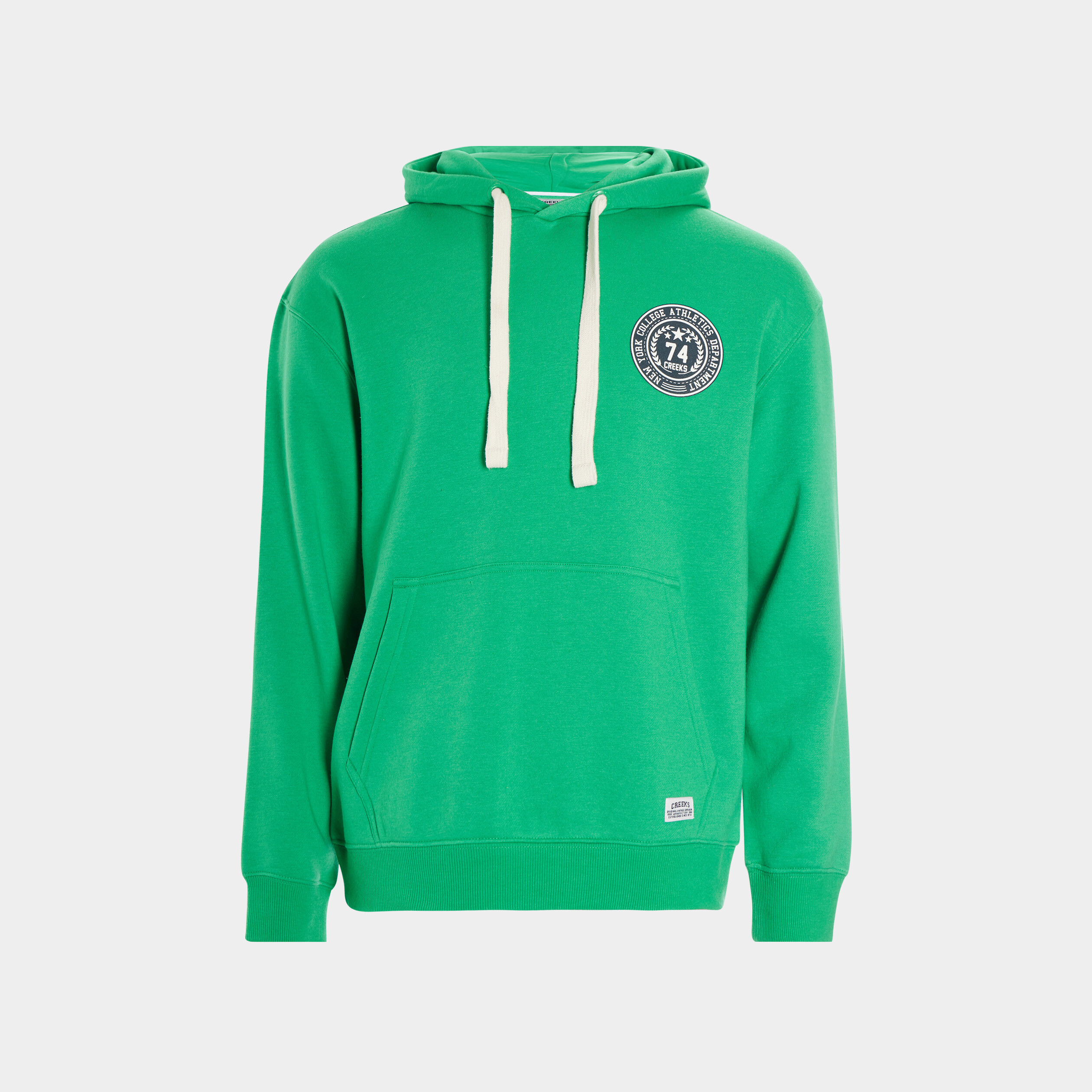 Sweat oversize à capuche hoodie Creeks vert homme | La Halle