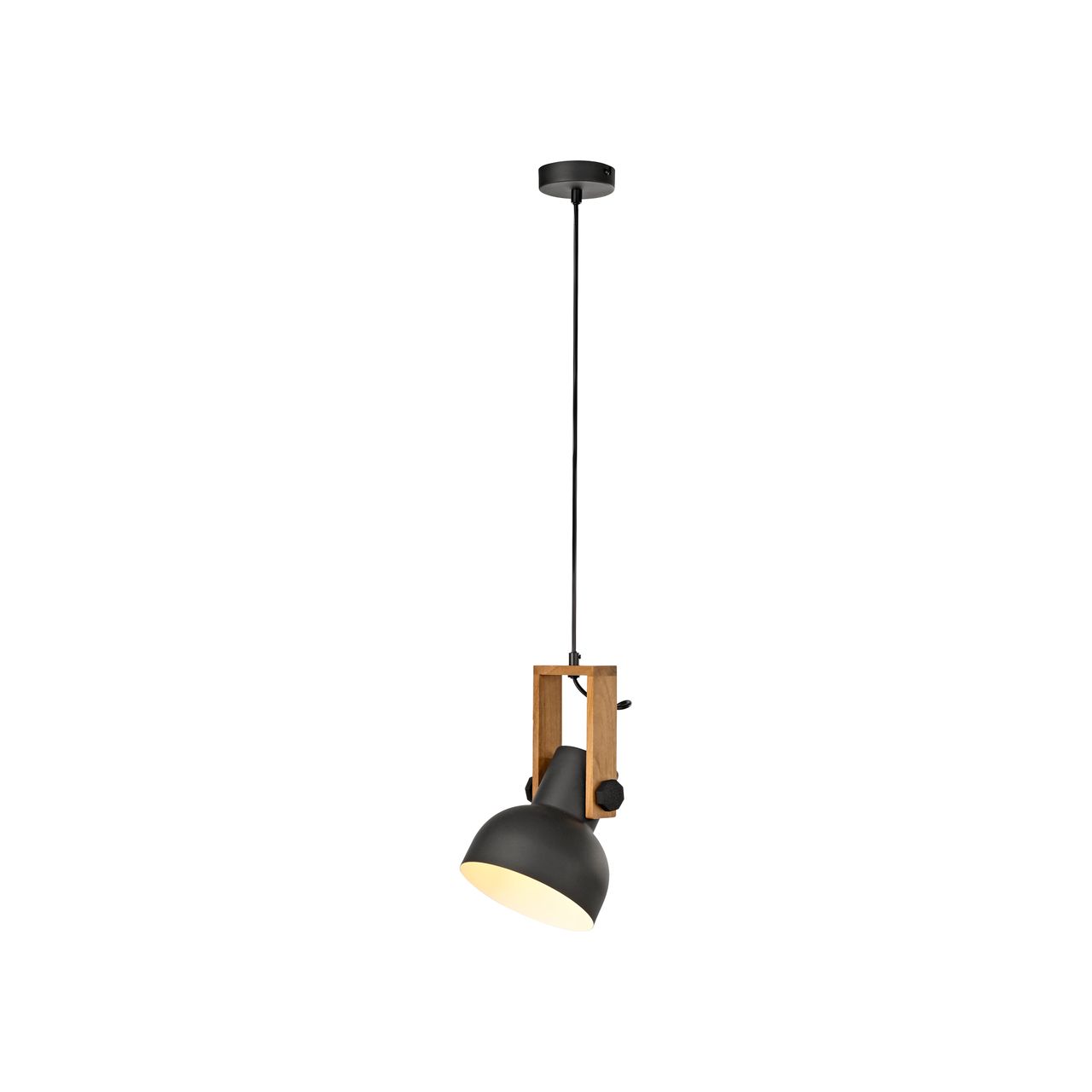 JUST LIGHT Pendelleuchte CUP 2.0, 1xE27 max. 60Watt exkl., höhenverstellbar, IP20, Schwarz