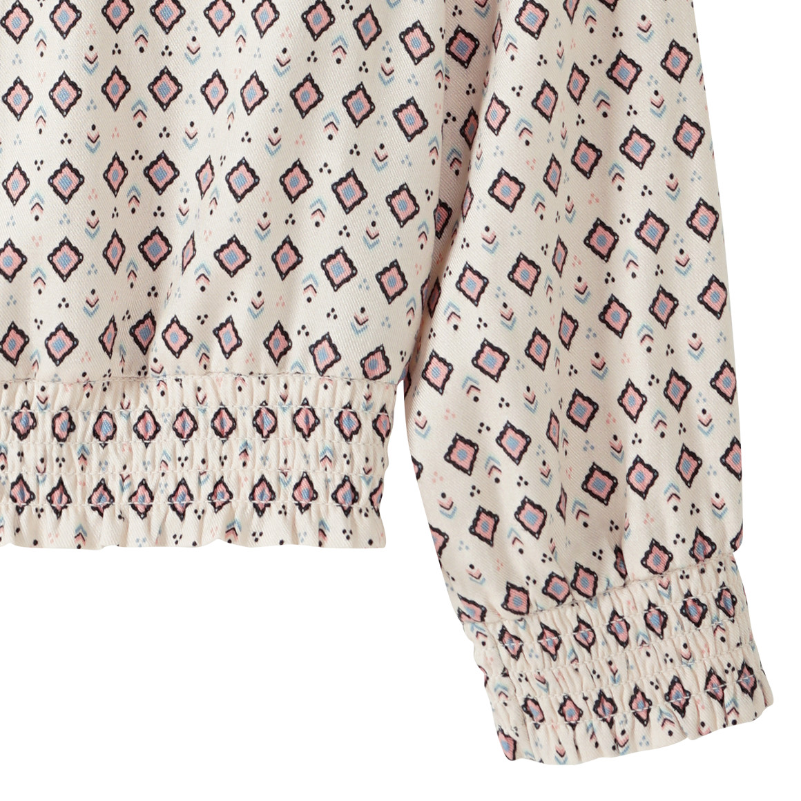 Mädchen Bluse mit Smok-Details