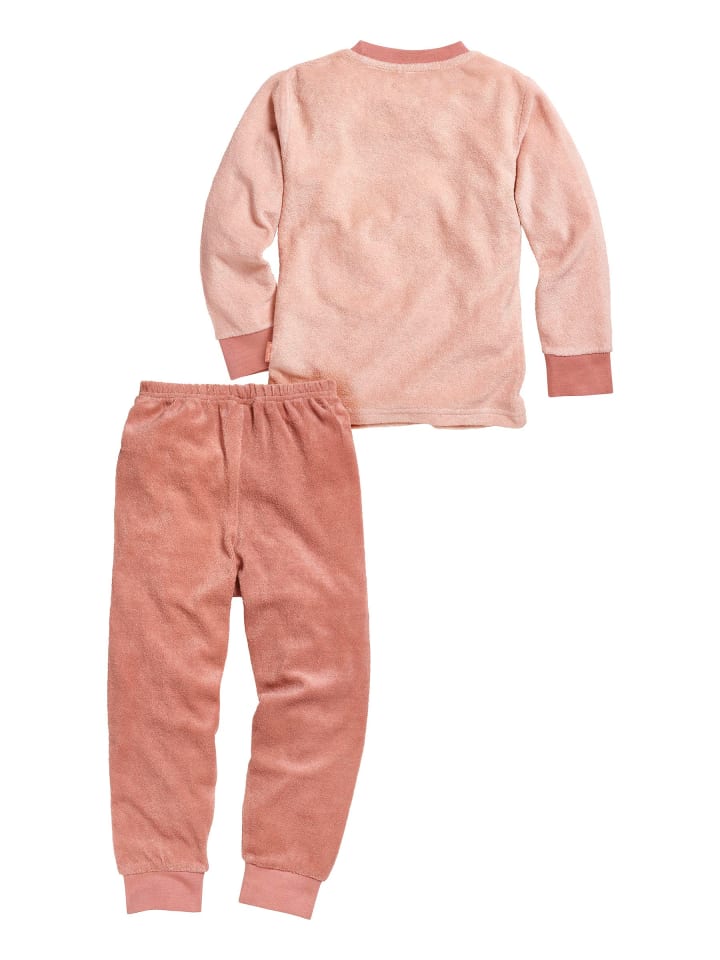 Playshoes Schlafanzug Frottee Faultier in Rosa günstig kaufen