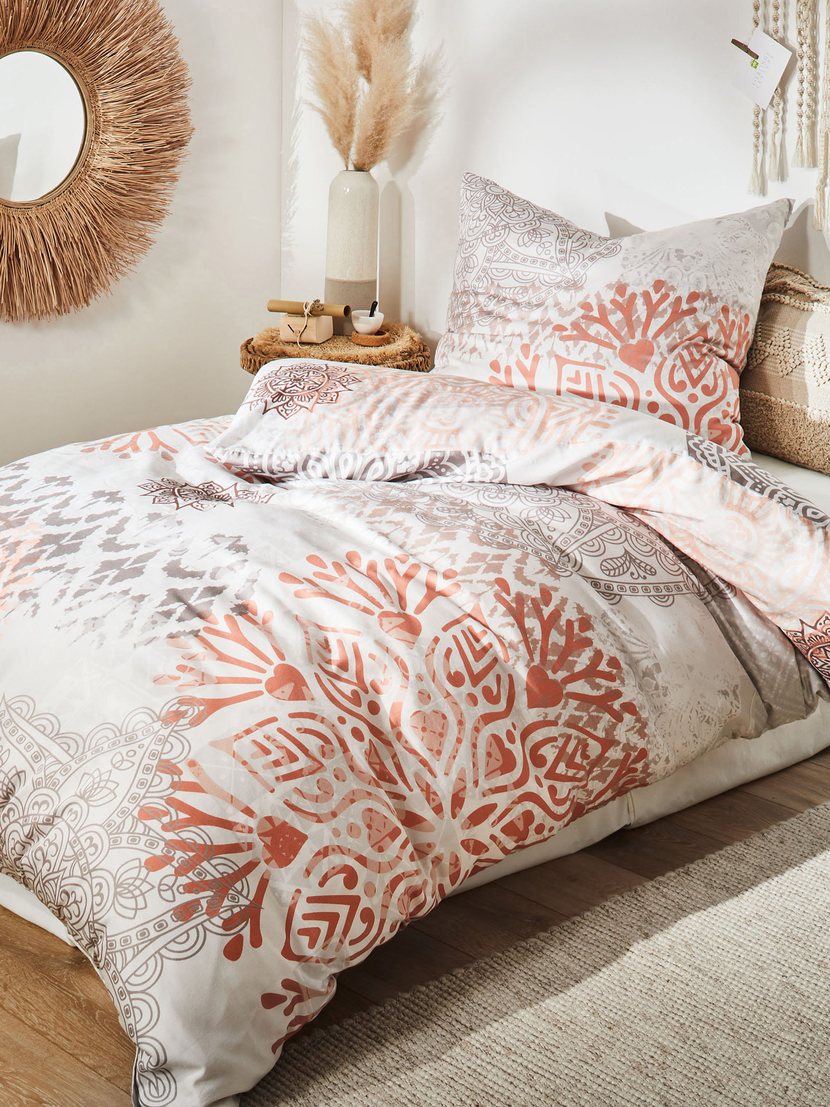Sowari Satin-Bettwäsche, Multicolor