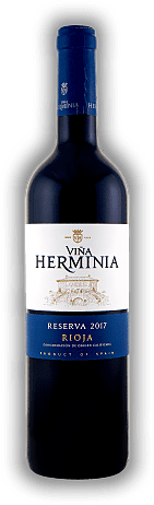 Vina Herminia, Rioja, 85% Tempranillo, 10% Garnacha, 5% Graciano, Reserva DOC, trocken, 2017, Rioja  Vina Herminia, Rioja, 85% Tempranillo, 10% Garnacha, 5% Graciano, Reserva DOC, trocken, 2017, Rioja  Ein vollreifer Reserva mit viel Finesse. Jahrgan