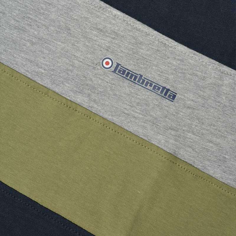Lambretta Pannelled Tee Herren T-Shirt SS9036-NAVY