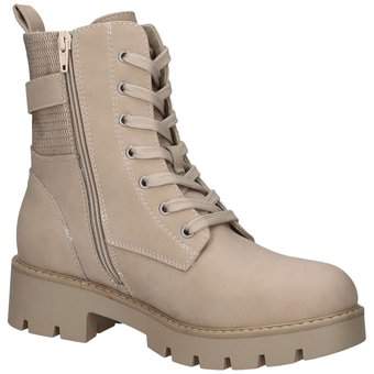 Via della Rosa Schnür Boots in beige