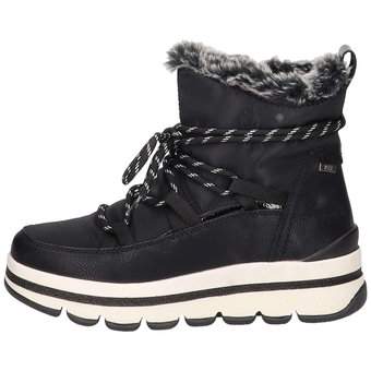 Tom Tailor Schnür Boots in schwarz