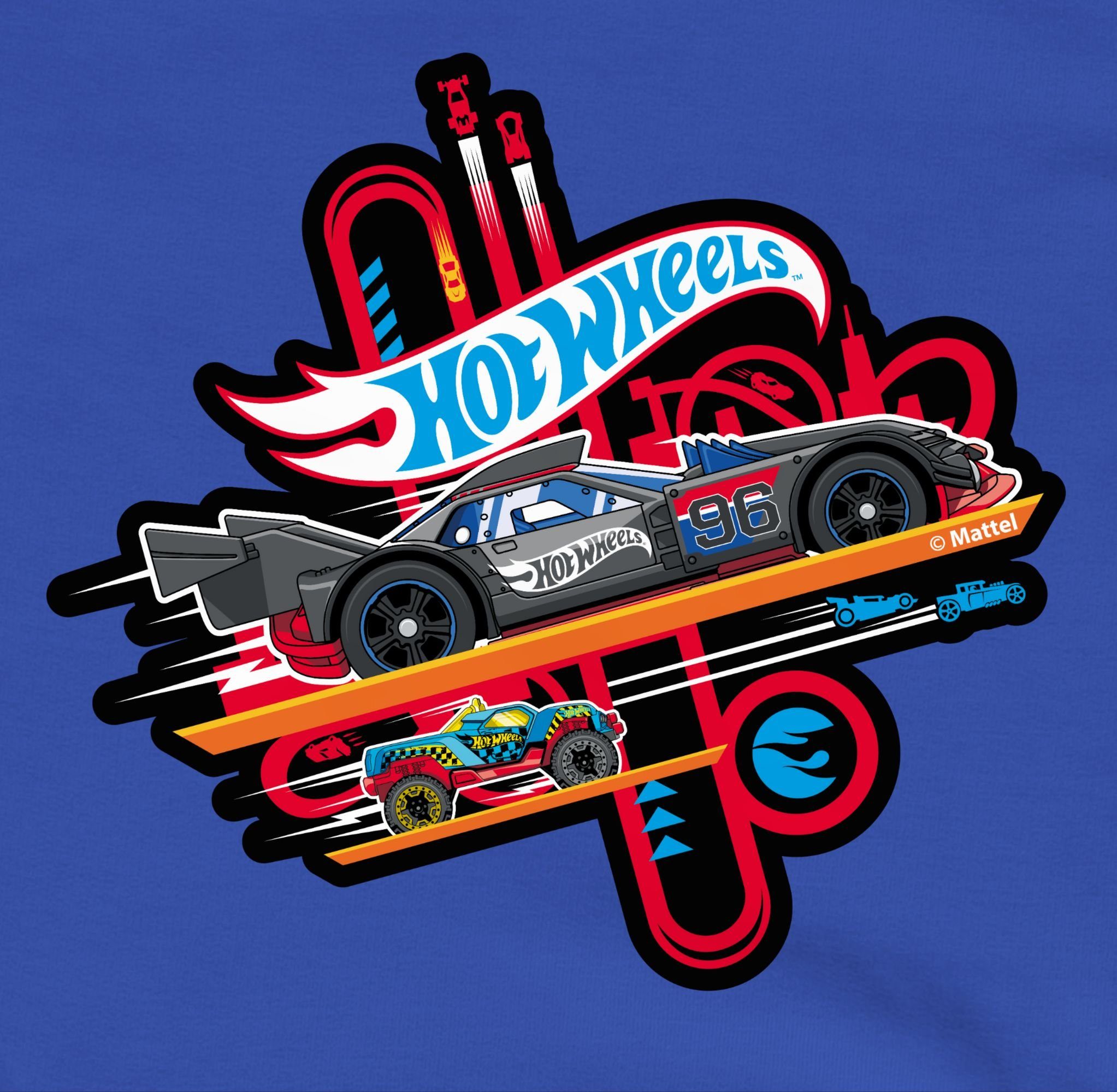 Shirtracer Sweatshirt Rennautos Hot Wheels Mädchen