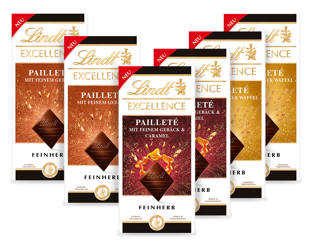 Lindt EXCELLENCE Pailleté Set, 600g
