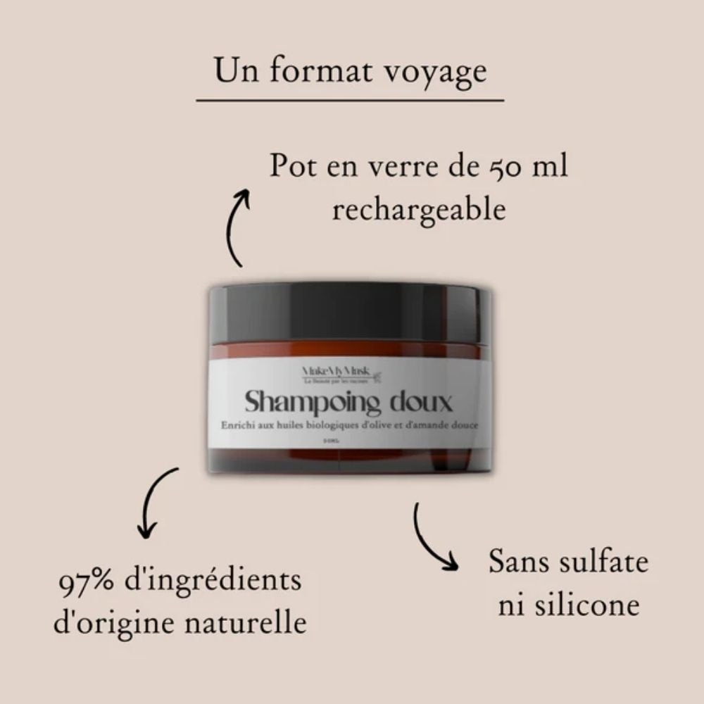 makemymask Shampoing Doux - Format voyage Shampoing
