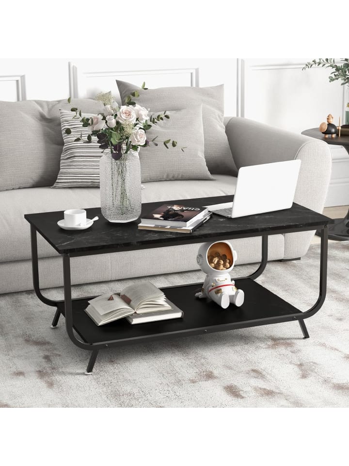 COSTWAY Couchtisch in Schwarz günstig kaufen 55 cm