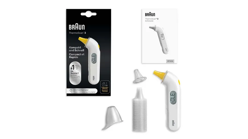 BRAUN Fieberthermometer ThermoScan® 3 IRT3030