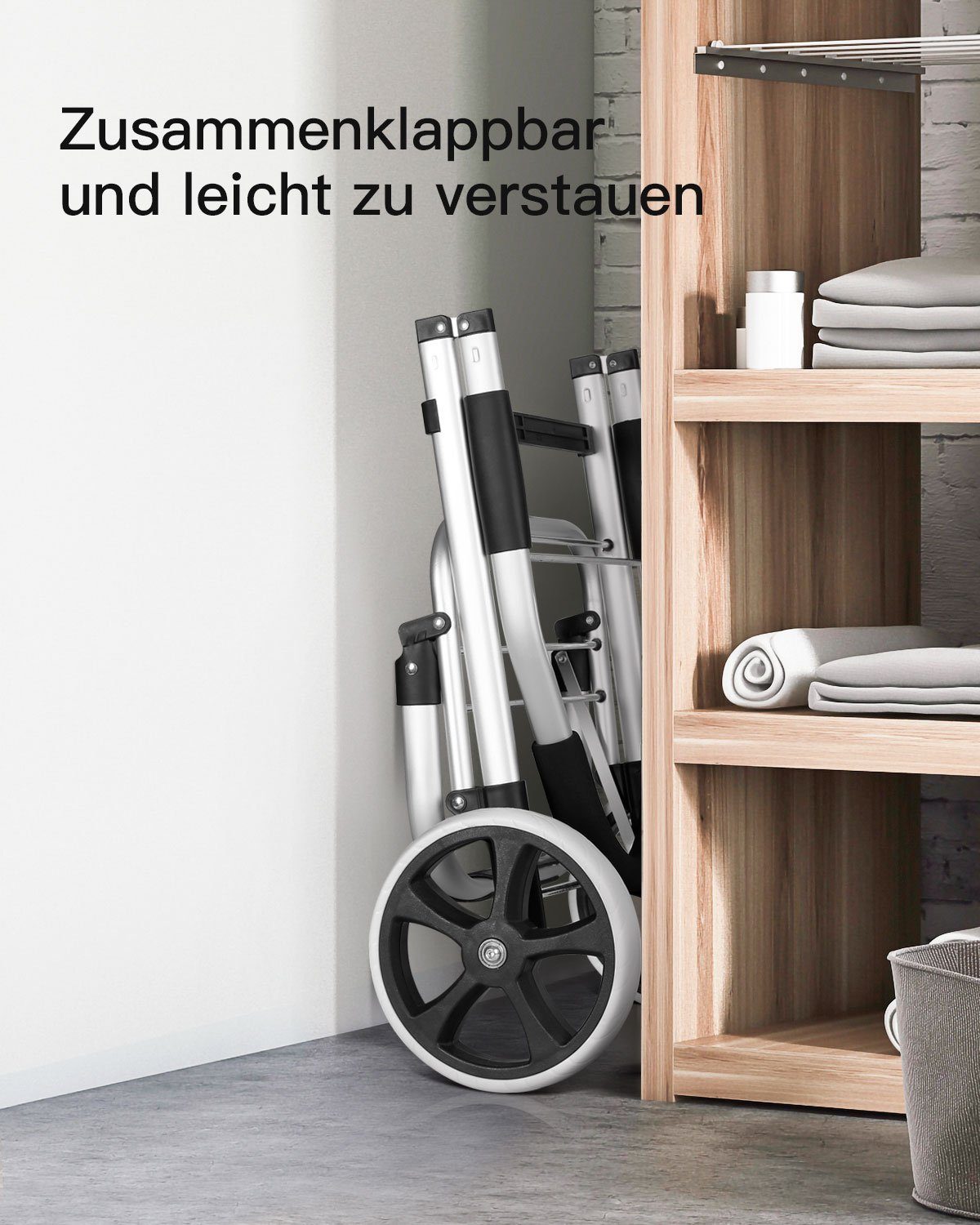 Inateck Einkaufstrolley Handwagen, Faltbar, Tragkraft 45 kg, 41 l