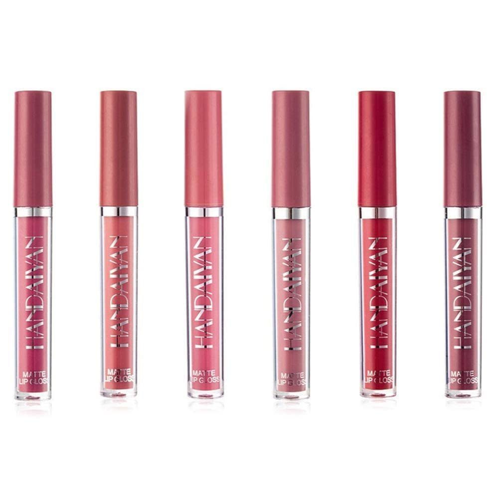 Haiaveng Lippenstift-Set Samtmattes Lipgloss-Set, wasserfest, nicht klebriger Lippenstift, Sexy 12 Farben in kräftigen Tönen