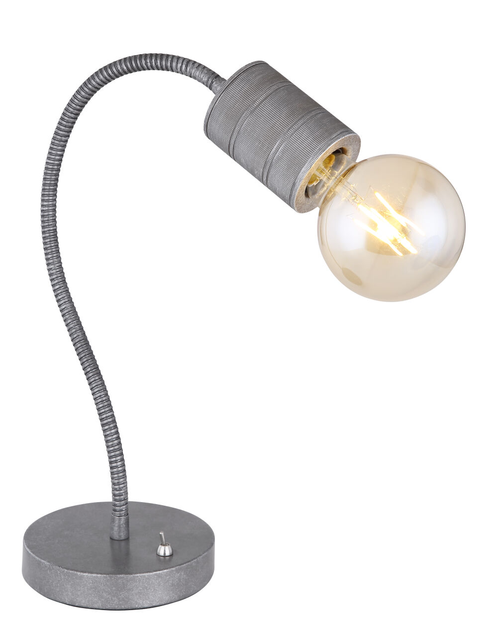 Globo Lighting - FREDDY - Tischleuchte Metall silber, 1x E27