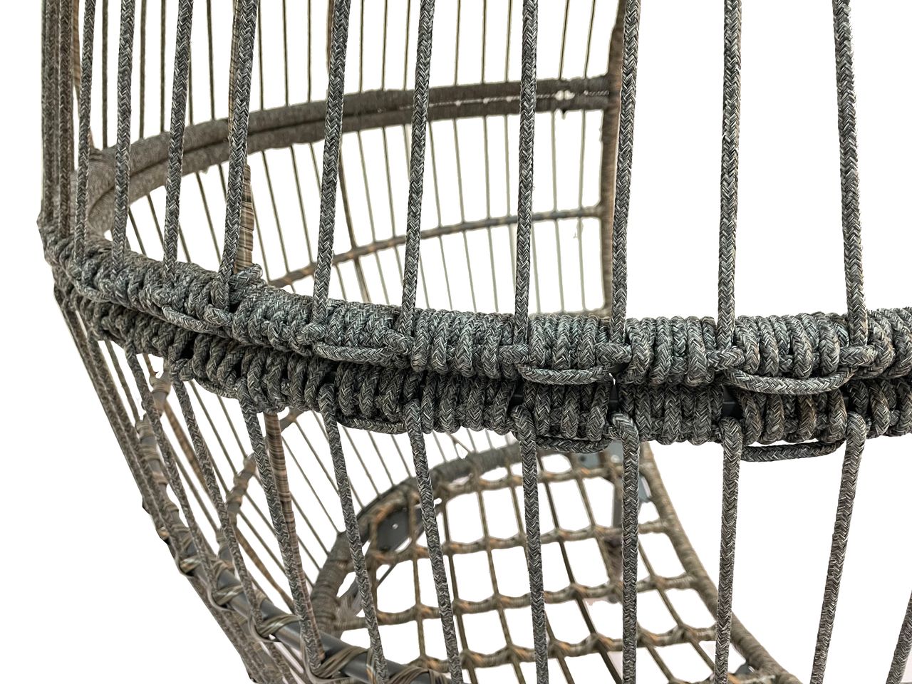 schütte Home & Living Rattan Loungesessel mit Polsterauflage grau