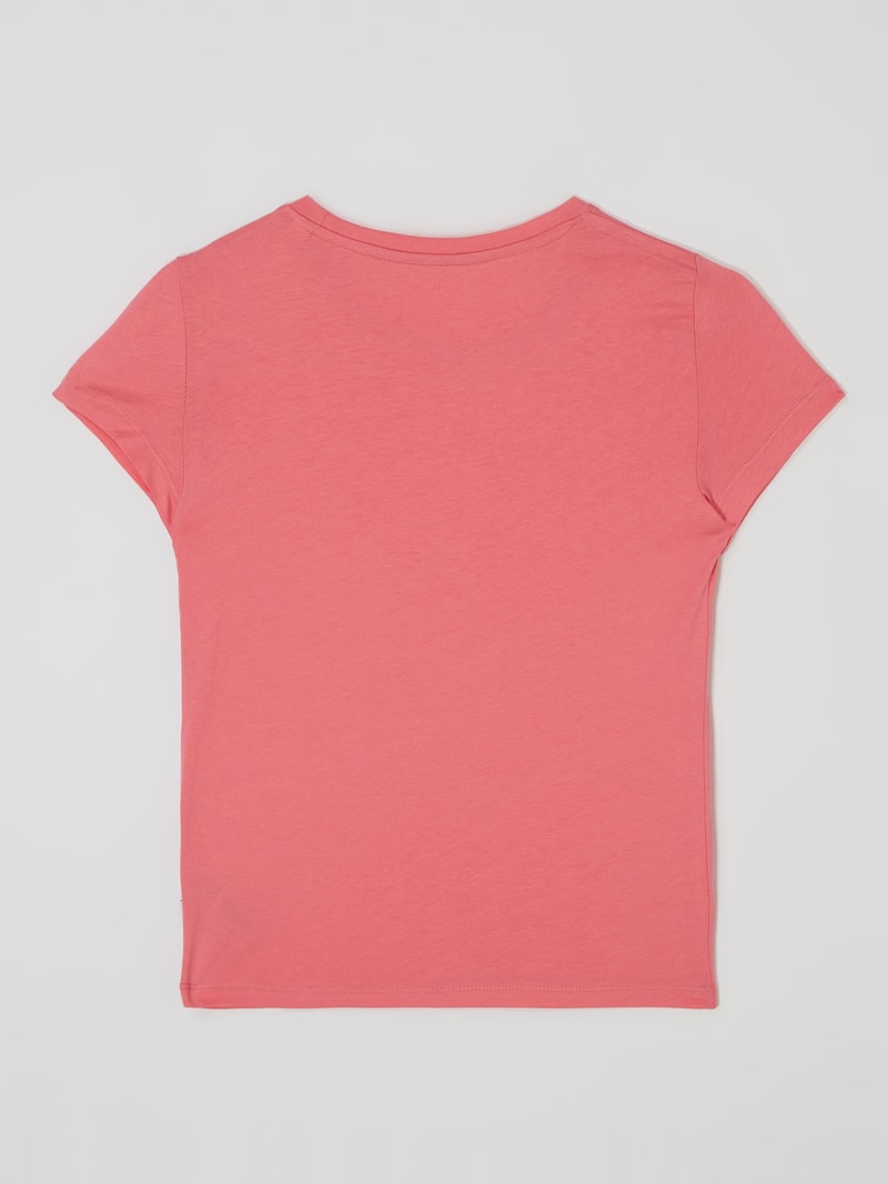 T-Shirt mit Stickerei in pink