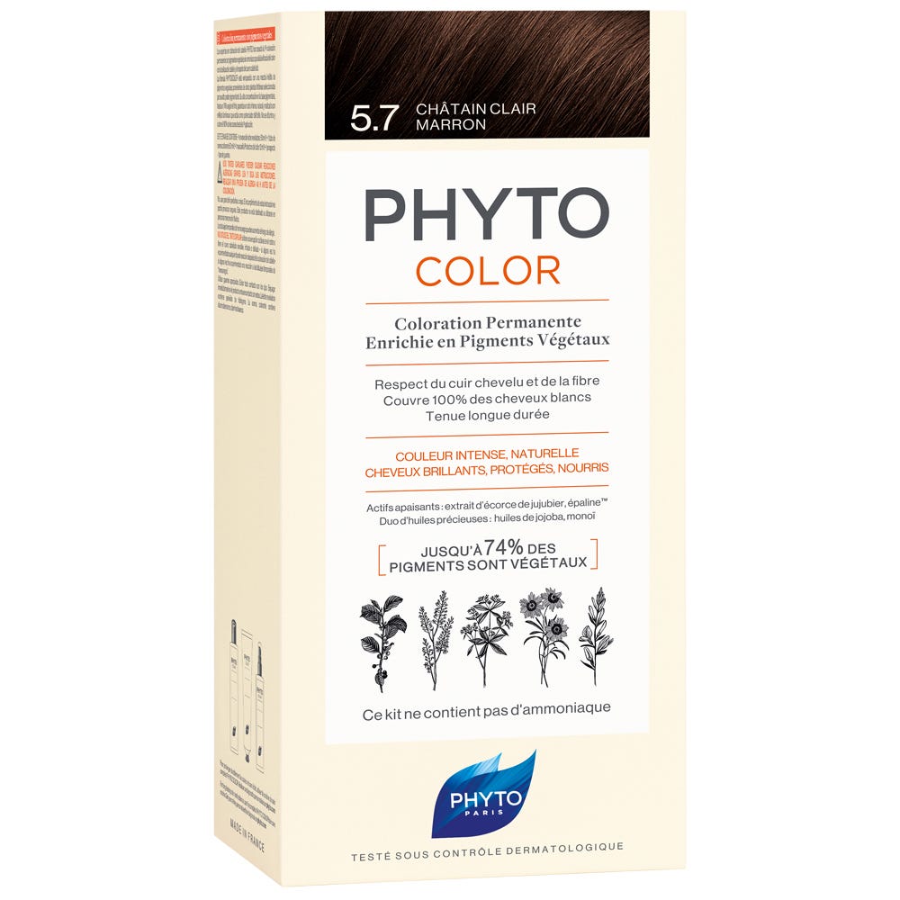 Phyto Phytocolor 5.7 Helles Kastanienbraun Pflanzliche Coloration