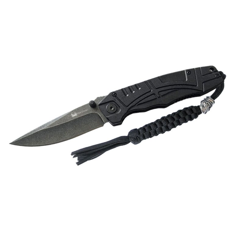 Prezioso Military Knife Audax Desert Total Black Plain