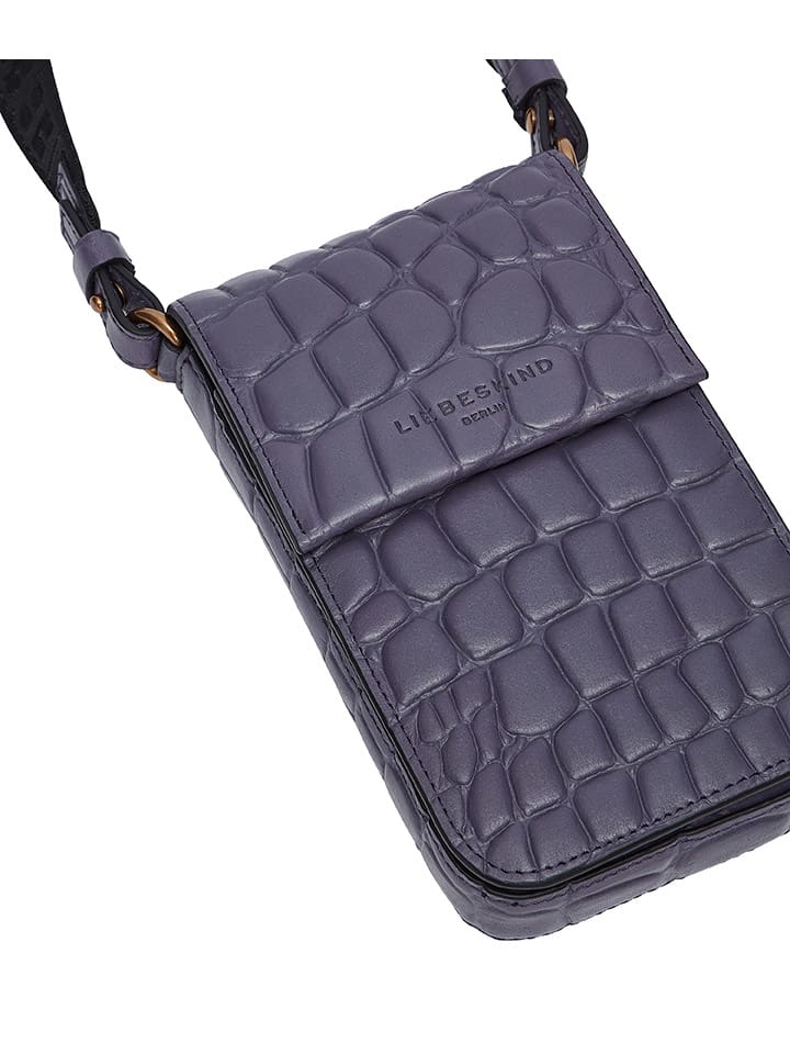 LIEBESKIND BERLIN Leder-Handytasche in Lila - (B)10,5 x (H)18 x (T)2,5 cm günstig kaufen onesize