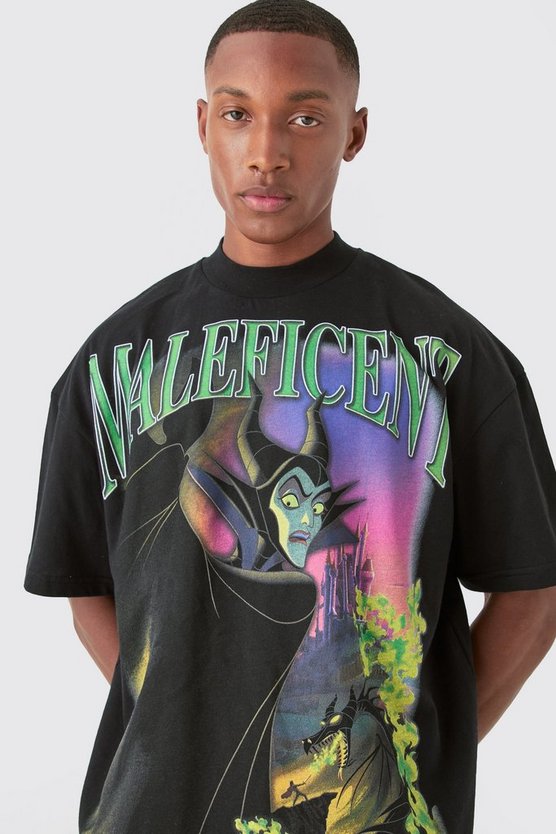 Oversize T-Shirt mit lizenziertem Disney Maleficent Print