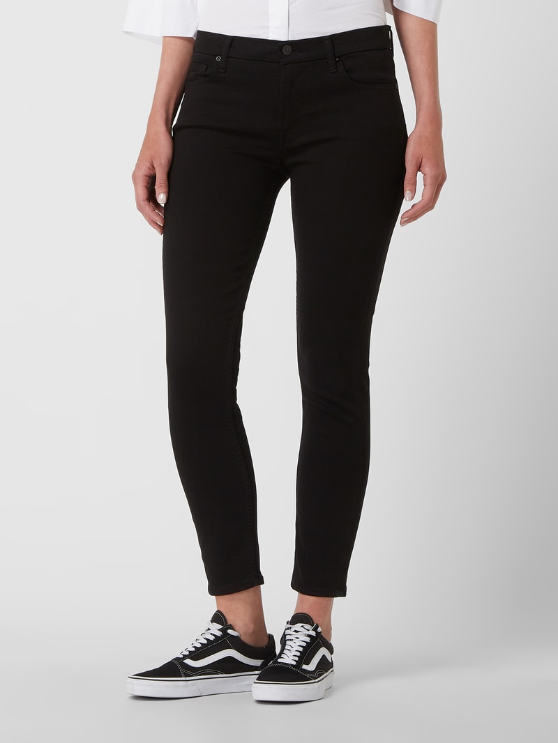 Skinny Fit Jeans mit Lyocell-Anteil in schwarz