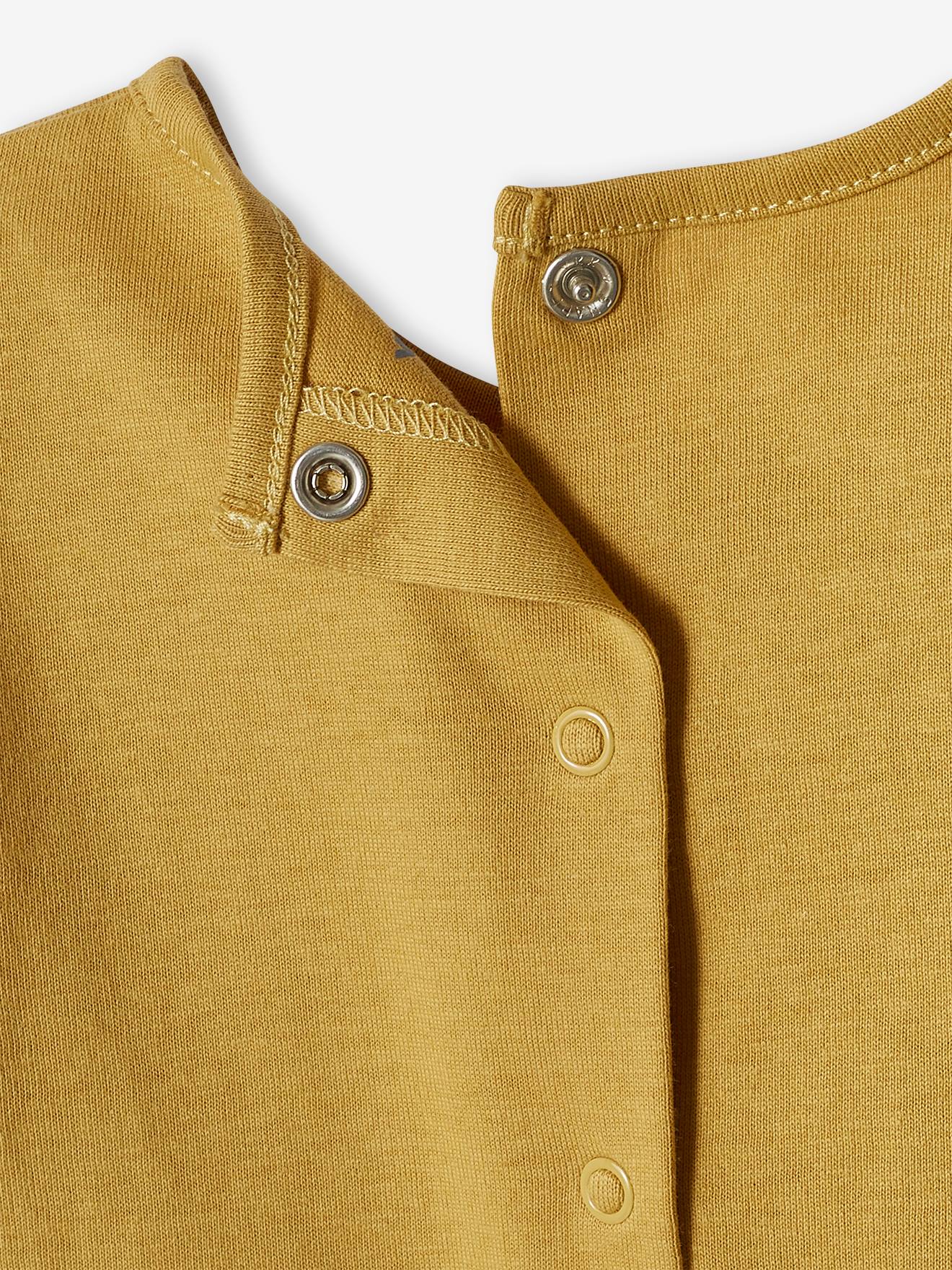 Lot de 2 T-shirts basics bébé manches longues jaune pâle