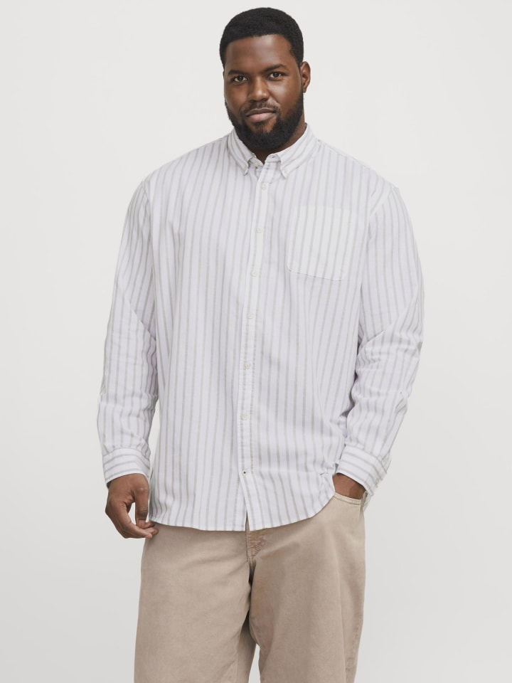 JACK & JONES PLUS Freizeithemd in Crockery günstig kaufen