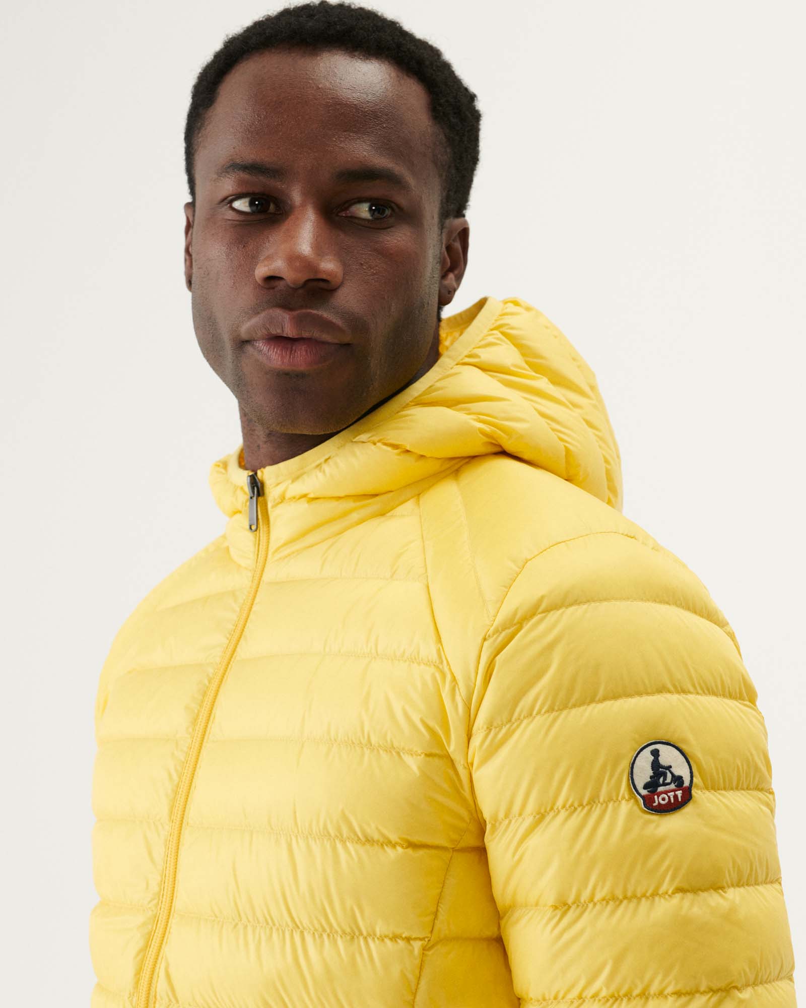 Doudoune légère à capuche Jaune clair Nico