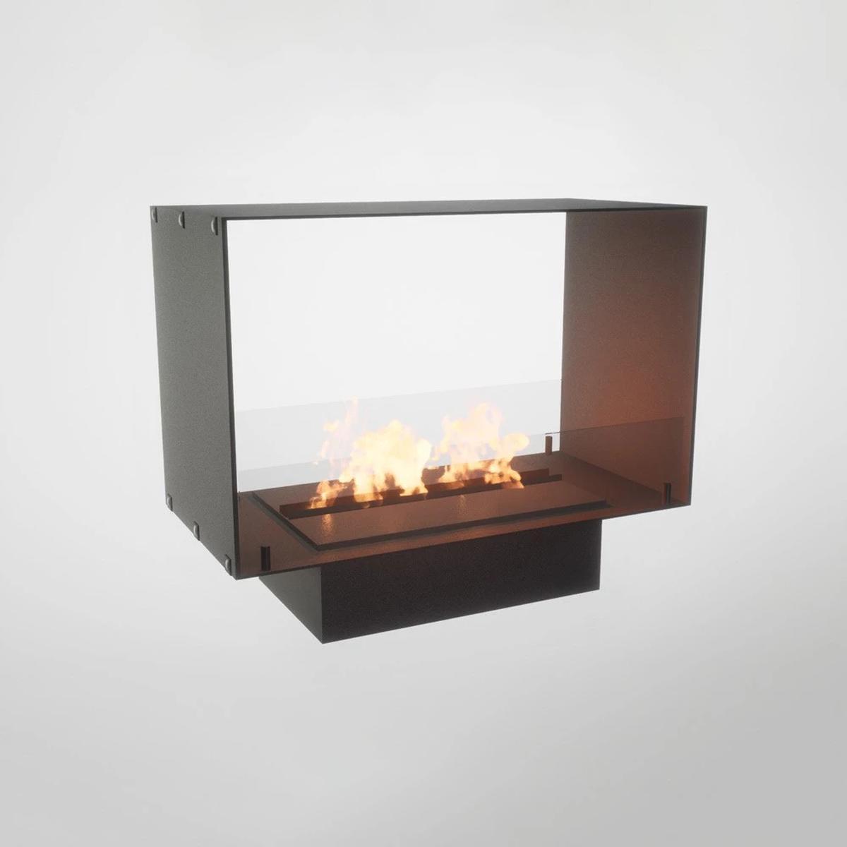Foco Foco Two 800, doppelseitiger Bioethanol-Kamin, 4,4 kW, automatischer und manueller Brenner